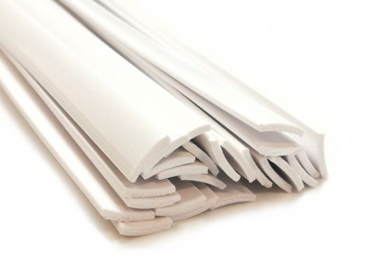 Plastic welding rods ABS 8x1mm Flat White 25 rods